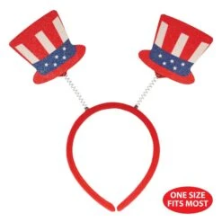 Patriotic Top Hat Boppers (1 Per Package) -Bulk Party Supplies Shop 56433 i5 patriotic top hat boppers