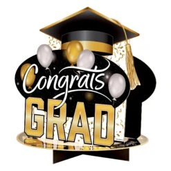 3-D Congrats Grad Centerpiece (1 Per Package)