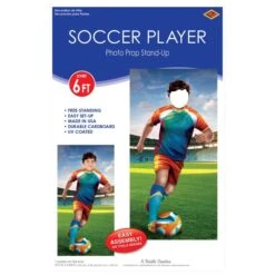 Soccer Player Photo Prop Stand-Up (1 Per Package) -Bulk Party Supplies Shop 56448 i3 soccer player photo prop stand up