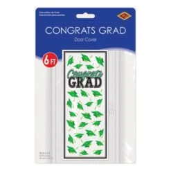 Green Congrats Grad Door Cover (1 Per Package) 7 Green Congrats Grad Door Cover (1 Per Package) -Bulk Party Supplies Shop 56450 G i3 congrats grad door cover