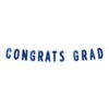 Blue Foil Congrats Grad Streamer (1 Per Package) -Bulk Party Supplies Shop 56459 B