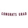 Burgundy Foil Congrats Grad Streamer (1 Per Package) 2 Burgundy Foil Congrats Grad Streamer (1 Per Package) -Bulk Party Supplies Shop 56459 BU