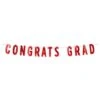 Red Foil Congrats Grad Streamer (1 Per Package) -Bulk Party Supplies Shop 56459 R