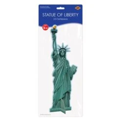 3-D Statue Of Liberty Centerpiece (1 Per Package) 8 3-D Statue Of Liberty Centerpiece (1 Per Package) -Bulk Party Supplies Shop 56462 i3 3 d statue of liberty centerpiece