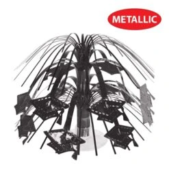 Black Grad Cap Mini Cascade Centerpiece (1 Per Package) 8 Black Grad Cap Mini Cascade Centerpiece (1 Per Package) -Bulk Party Supplies Shop 56463 BK i4 grad cap mini cascade centerpiece