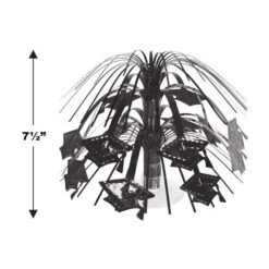 Black Grad Cap Mini Cascade Centerpiece (1 Per Package) 9 Black Grad Cap Mini Cascade Centerpiece (1 Per Package) -Bulk Party Supplies Shop 56463 BK i5 grad cap mini cascade centerpiece