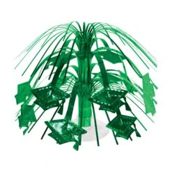 Green Grad Cap Mini Cascade Centerpiece (1 Per Package)