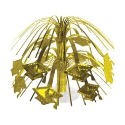 Gold Grad Cap Mini Cascade Centerpiece (1 Per Package)