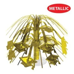 Gold Grad Cap Mini Cascade Centerpiece (1 Per Package) 8 Gold Grad Cap Mini Cascade Centerpiece (1 Per Package) -Bulk Party Supplies Shop 56463 GD i4 grad cap mini cascade centerpiece