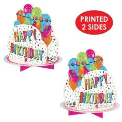 3-D Happy Birthday Centerpiece (1 Per Package) -Bulk Party Supplies Shop 56464 i4 3 d happy birthday centerpiece
