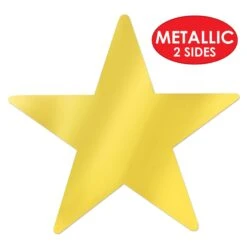 Metallic Star Party Cutouts Gold (12 Per Package) -Bulk Party Supplies Shop 57027 GD i4 5fc04c69 ba1e 41df 8f83 03f773d395d8