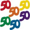 Jumbo 50th Birthday Party Confetti (12 Per Package) -Bulk Party Supplies Shop 57028 50