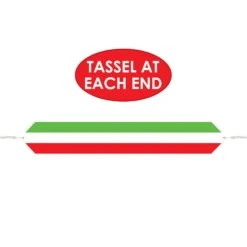 Fiesta Printed Red - White & Green Paper Table Runner -Bulk Party Supplies Shop 57198 i4