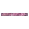 Metallic Happy Birthday Party Banner - Pink With Silver -Bulk Party Supplies Shop 57306