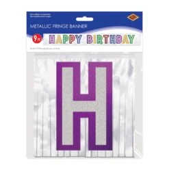 Metallic Happy Birthday Party Banner - White With Silver 7 Metallic Happy Birthday Party Banner - White With Silver -Bulk Party Supplies Shop 57307 i3 374ace40 8a46 4fe7 8a78 2d432b677ab0