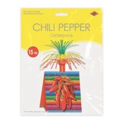 Fiesta Chili Pepper Centerpiece -Bulk Party Supplies Shop 57351 i3