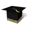 Grad Cap Graduation Party Card Box - Black -Bulk Party Supplies Shop 57393