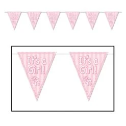 It's A Girl! Pennant Banner