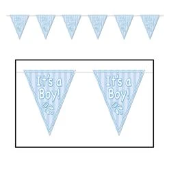 It's A Boy! Pennant Banner