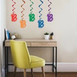 18th Birthday Party Whirls (5 Per Package) 8 18th Birthday Party Whirls (5 Per Package) -Bulk Party Supplies Shop 57551 18 i2