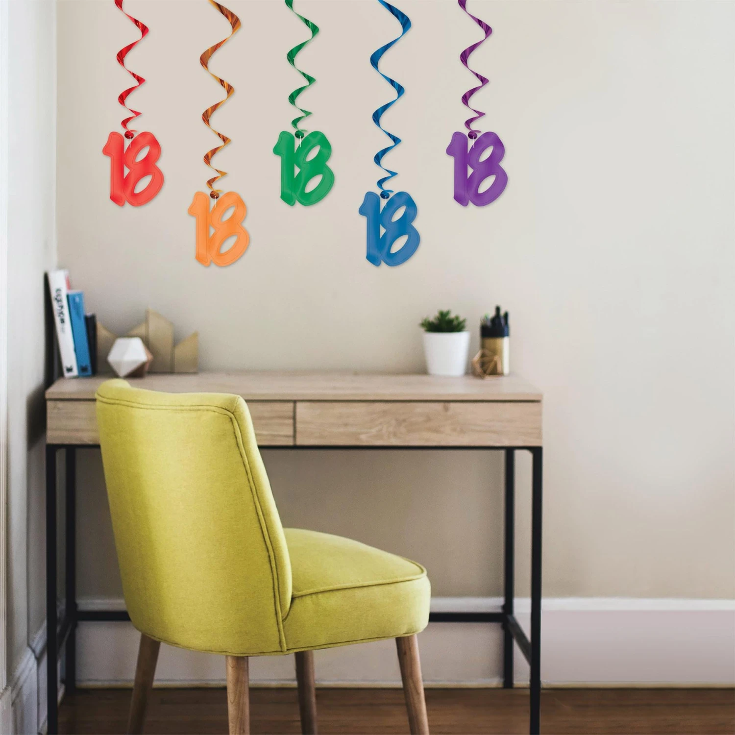 18th Birthday Party Whirls (5 Per Package) 3 18th Birthday Party Whirls (5 Per Package) - Image 3