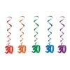 30th Birthday Party Whirls - Assorted Colors -Bulk Party Supplies Shop 57551 30