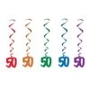 50th Birthday Party Whirls - Solid Multicolor (5 Per Package) -Bulk Party Supplies Shop 57551 50