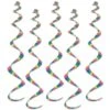 Printed Stripes Twirly Whirlys (5 Per Package) -Bulk Party Supplies Shop 57589