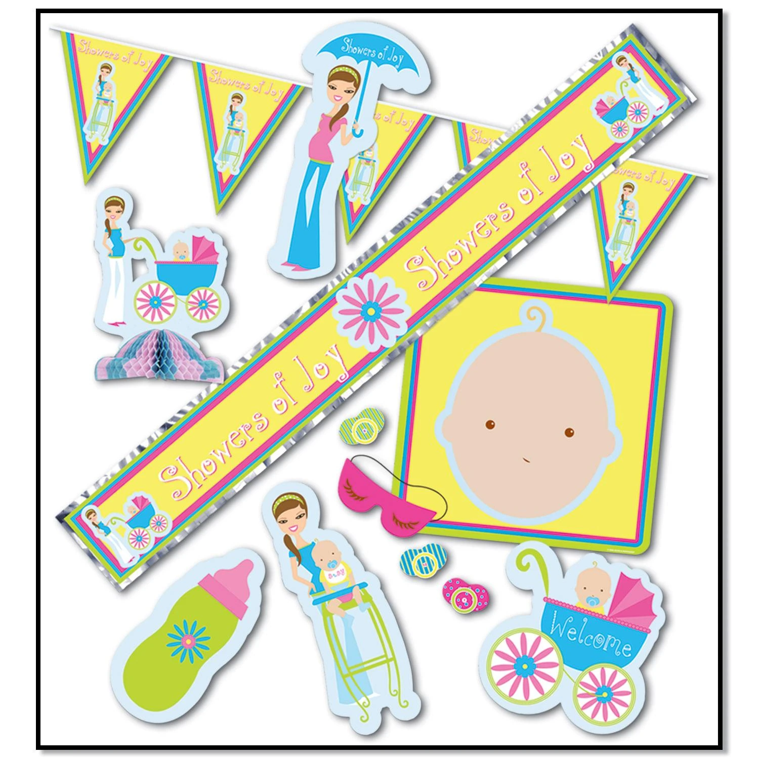 Showers Of Joy Party Kit (9 Per Package) 1 Showers Of Joy Party Kit (9 Per Package)