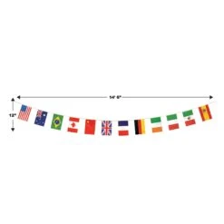 International Flag Pennant Party Banner (12" X 14' 6") -Bulk Party Supplies Shop 57739 i5