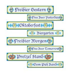 Oktoberfest Sign Cutouts (4 Per Package)