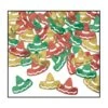 Fiesta Confetti Sombreros Red - Gold - Green (1 Oz Per Package) -Bulk Party Supplies Shop 57816