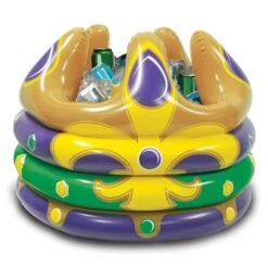 Mardi Gras Inflatable Crown Cooler