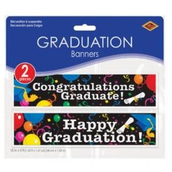 Graduation Party Banners (2 Per Package) 9 Graduation Party Banners (2 Per Package) -Bulk Party Supplies Shop 57889 i3
