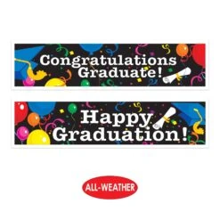 Graduation Party Banners (2 Per Package) 10 Graduation Party Banners (2 Per Package) -Bulk Party Supplies Shop 57889 i4