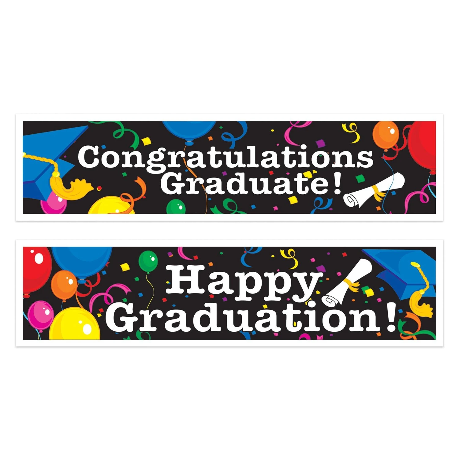 Graduation Party Banners (2 Per Package) 1 Graduation Party Banners (2 Per Package)