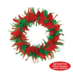8 Inch Christmas Fancy Wreath - Red & Green 8 8 Inch Christmas Fancy Wreath - Red & Green -Bulk Party Supplies Shop 57902 RG i4