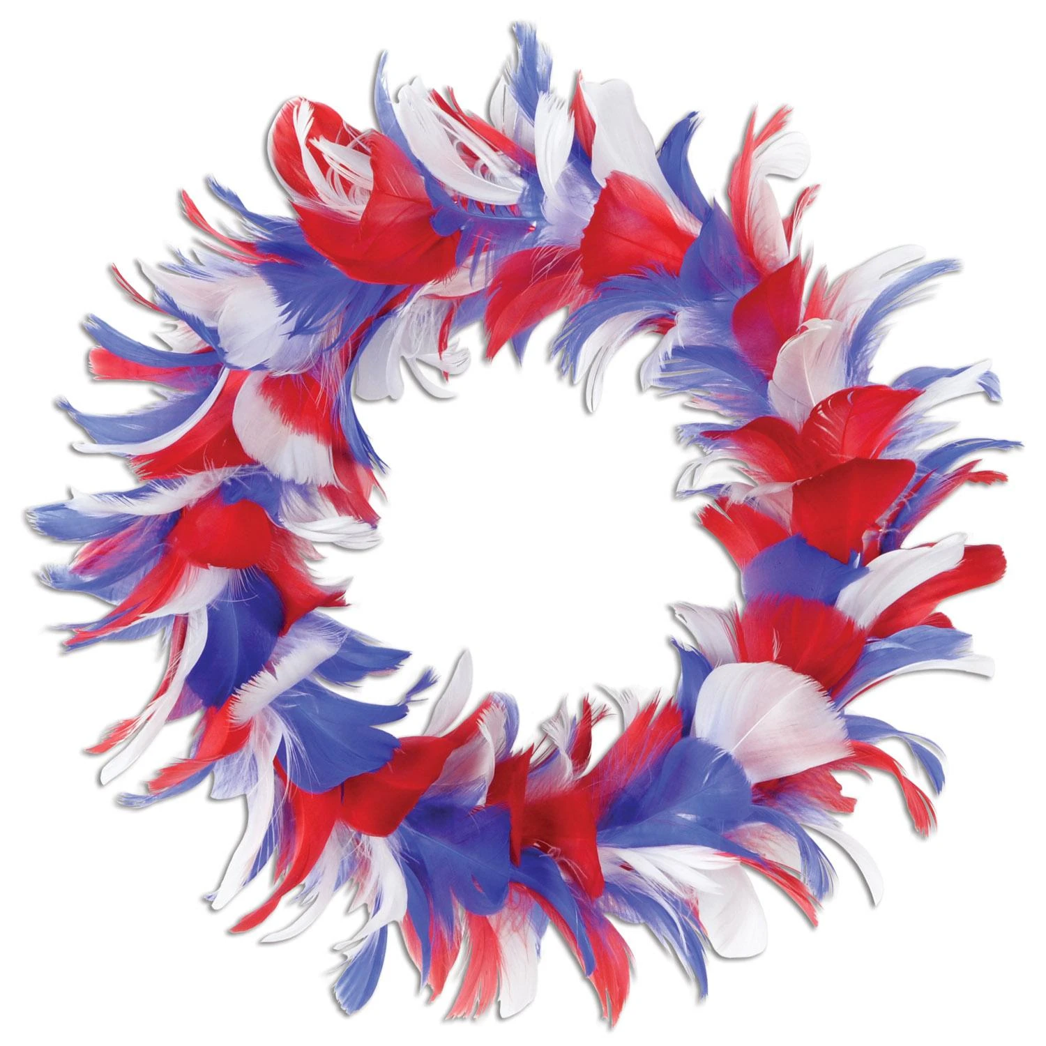 Fancy Party Wreath - Red - White - Blue 1 Fancy Party Wreath - Red - White - Blue