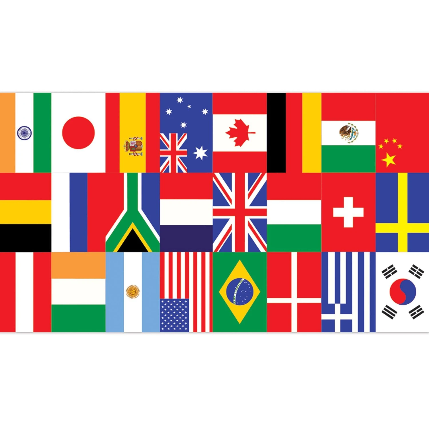 Printed International Flag Party Table Runner 2 Printed International Flag Party Table Runner - Image 2