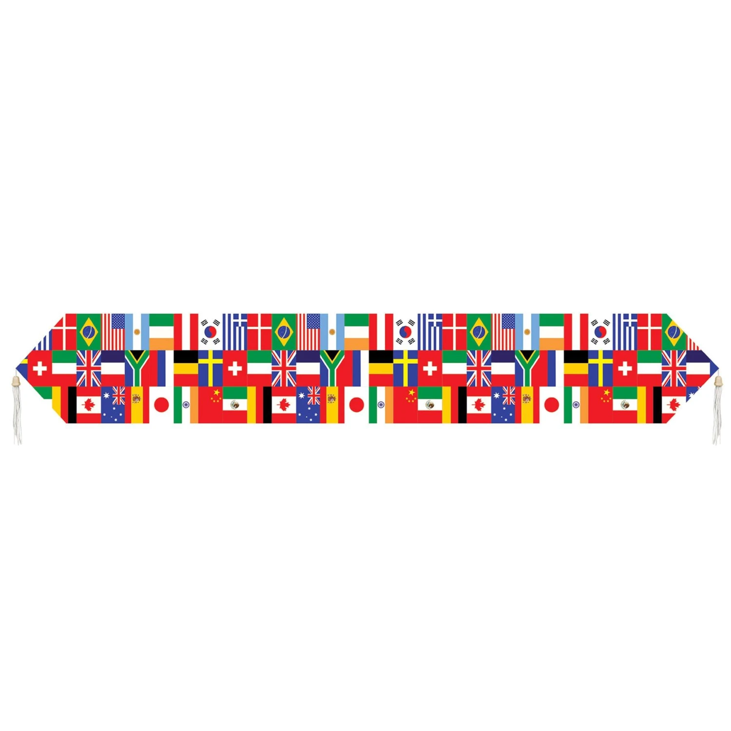 Printed International Flag Party Table Runner 5 Printed International Flag Party Table Runner - Image 5
