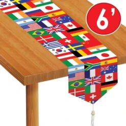 Printed International Flag Party Table Runner 13 Printed International Flag Party Table Runner -Bulk Party Supplies Shop 57905 i5 1