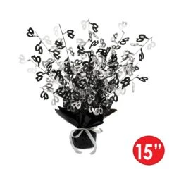 40th Birthday Party Gleam 'N Burst Centerpiece - Black 9 40th Birthday Party Gleam 'N Burst Centerpiece - Black -Bulk Party Supplies Shop 57930 40 i5