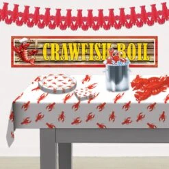 Mardi Gras Crawfish Tablecover -Bulk Party Supplies Shop 57959 i2 8a846a65 5d5d 4214 a514 72e7b9a8bf3f