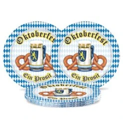Oktoberfest Theme Paper Plates 9 Inch (8 Per Package) -Bulk Party Supplies Shop 58007 i4