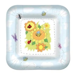 Garden Theme Paper Plates 9 Inch (8 Per Package)
