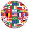 International Flag Party Paper Plates 9 Inch (8 Per Package) -Bulk Party Supplies Shop 58022