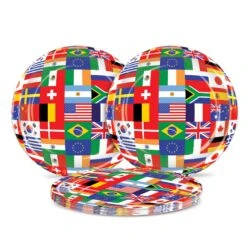 International Flag Party Paper Plates 9 Inch (8 Per Package) -Bulk Party Supplies Shop 58022 i4