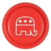 Republican Party Red Paper Plates 9 Inch (8 Per Package)