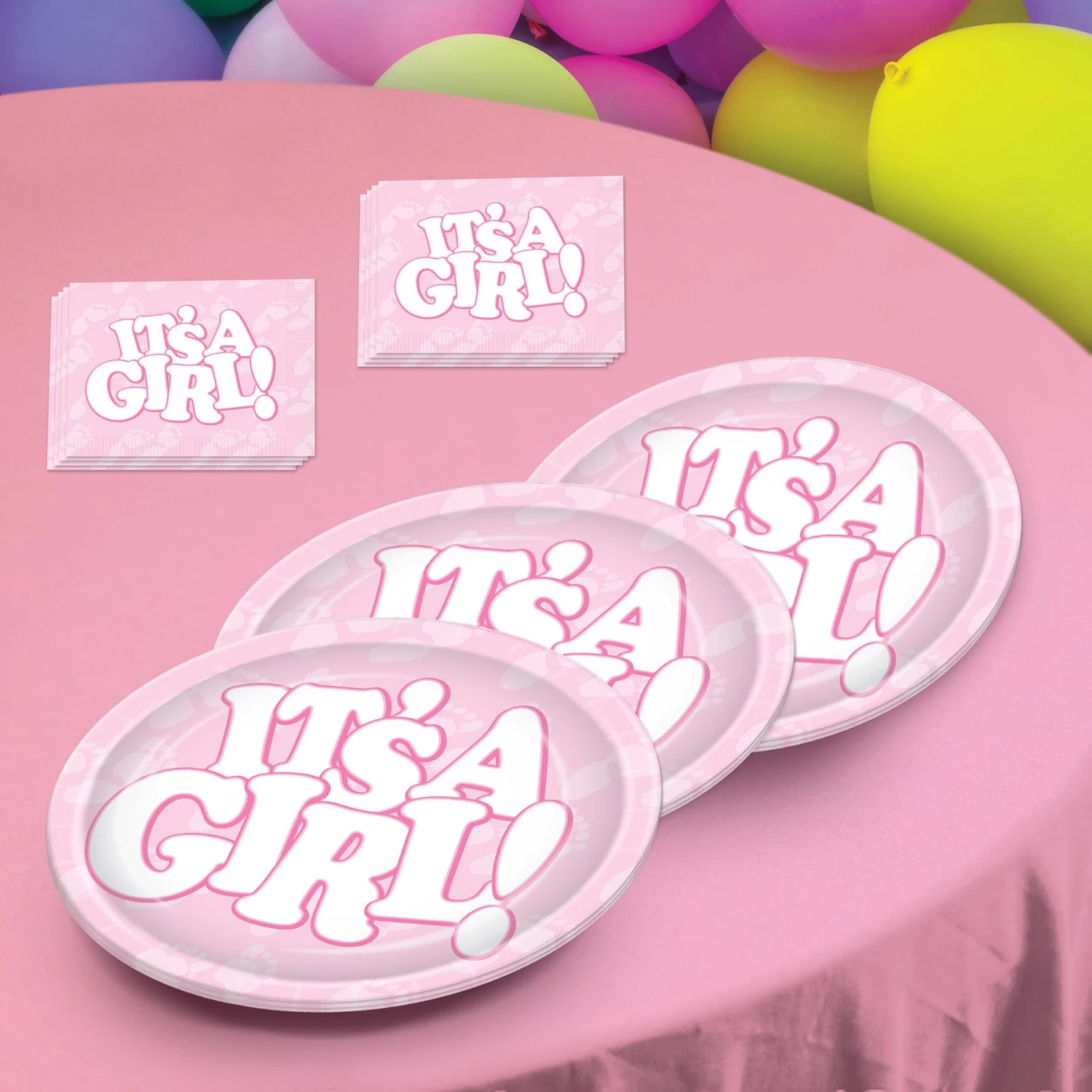 It's A Girl! Paper Plates 9 Inch (8 Per Package) 2 It's A Girl! Paper Plates 9 Inch (8 Per Package) - Image 2