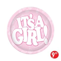 It's A Girl! Paper Plates 9 Inch (8 Per Package) 11 It's A Girl! Paper Plates 9 Inch (8 Per Package) -Bulk Party Supplies Shop 58040 i5
